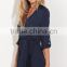 roll up sleeve wrap playsuit latest design rompers jumpsuits for women