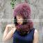 CX-C-01E Fashion China Supplier Winter Fox Fur Hat And Ring Scarf Set