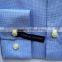 Men's T/C yarn dyed check business shirt with box packing