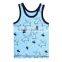 2015 Red Linear Design Boy Sleeveless T-shirt Vest