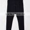 Dark black soft wear slim cotton tri-runner sweatpants for men