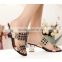 zm50103b summer women hot sell kitten heel shoes comfortable ladies shoes sandal