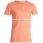 grandad style slub t-shirt men corail plus sizes