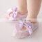 2017 New design Spring Baby socks cotton lace stocking flowers bow socks floor socks Anti-pilling anti-skid