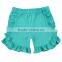 2017 childrens boutique clothing ruffle shorts summer cotton baby girl shorts