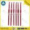 Custom Single red aluminum crochet knitting needles