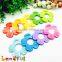 EU Standard Colorful Flower Shape Infant Teething Pendant Baby Teether