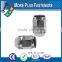 Made in Taiwan Black Bulge Open Ended Blue Thread Chrome Bulge Acorn Lug Nut