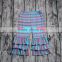 2017 flutter sleeve stripe tunic match ruffle pants clothing for the children little girls clothes