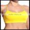 Seamless Cross Strap Back SPORTS BRA TANK TOP Stretch Bandeau Cami yellow color