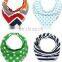2017 hot selling Customized printed baby bandana bibs,