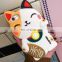 Cute 3D Cartoon Plutus Cat Lucky Fortune Cat Kitty with Bow Tie Silicone Rubber Phone Case Cover for Apple iPhone 6 6p 7 7p