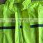 customized sanitation worker high visibility fluorescent reflective safety raincoat clothing