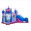 Promotional pink kids bouncy castle for sale, 6L*4Wm jumping castle combo