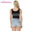 Latest Design Cheap Causal Ladies Bamboo Black Womens Vest Tank Top