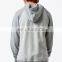 wholesale men's bonded fleece solid color plain printed long sleeve hip hop pullover