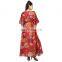 Full Length Plus Size Women's Casual Wear 100%Cotton Kaftan Maxi Dress Long Beach Wear Sexy Loose Dress Caftan