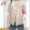 2017 Fashion Girl Women Garment Autumn Winter Faux Fur Collar Long Sleeve Quilted Padded Jackets JYABF004