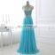 New Fashion Gorgeous High Neck Chiffon Crystal Evening Gowns Evening Dresses LX301