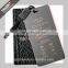 custom private design black & Withe embossing paper hot stamping gold hangtag for clothing