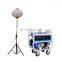 400W portable generator LED inflatable tripod balloon light tower with trolley for roadwork emergency