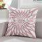 100% cotton canvas wholesale ready made 16 colors geometry designs decorative Embroidered cushion cover