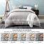 2020 Fashion Durable Solid Color Grey Water Wash Cotton  Duvet Cover Sets Bedding