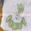 2020 Autumn Baby Girl Lace V-neck Rural Style Long-sleeved Jumpsuit