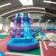 commercial hot sale cheap party rental inflatable purple water slide for sale
