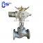 220V 380V Electric Operate Customized Globe Valve With Flange Connection