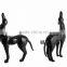 Fiberglass dog mannequin,black mannequin manikin dog G3-BK