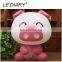 Novelty Lovely Plastic Baby Bedroom Lamp Cartoon Animal Pig Night Light