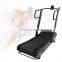 Cheap price Home use fitness running machine curved manual  treadmill Self Generating treadmill