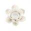 custom luxury high quality white ceramic lotus flower candle holder for wedding home decorations