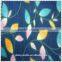 leaves pattern denim fabric