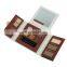 Foldable customizable makeup cosmetics packaging paper cardboard shaped colorful eyeshadow palette packaging container