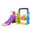 Cheap Factory Price Durable Safety Cartoon Kindergarten Preschool Home Set Plastic Indoor Children Slide with Basketball Ring