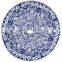 2022 New Trendy Round Printing Washable Sponge Bath Mat Memory Foam Bathroom Rug