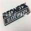 Zinc Alloy Metal 3D Red Black Custom Car Sticker Metal Chrome Car Emblem