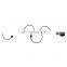 Snake Shape Wall Lamp Bedroom Living Room Wall Light Simple Modern Aluminum Aisle Bedside Wall Light