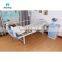 Wholesale Price Silent wheels Patient Transfer Delivery Manual Two Function Nursing Hospital Bed with Drainage Hook