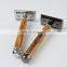 Press Bamboo Razor  Double Edge Blade Safety Razor Cut Throat Razor