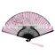 Wholesale hot selling custom wooden hand fan large decorated folding fans flower fancy folding fan bamboo