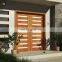 Modern Exterior Double Doors Shaker Style Teak Wood Door