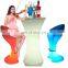 Cool Bar Furniture Nightclub KTV Night Club Led Cube Table Wholesale Hookah Lounge Furniture