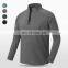 Wholesale Running Wear Sports T-shirt Quick Dry Half Zip High Neck Custom Logo Long Sleeve Workout Fitness Men Gym T Shirt