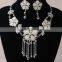 2016 China Wholesale Fashion Tassel Beads Flower Necklace Set