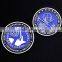 blue decorative religious challenge coins,huge world coin collections