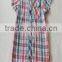 Fashional cute checked 100% cotton boy shirt