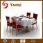 wholesale modern round wood restaurant table sets